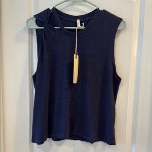 Navy Sleeveless Top Revolve Lanston